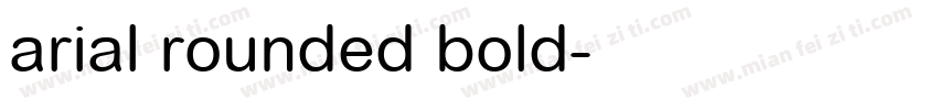 arial rounded bold字体转换